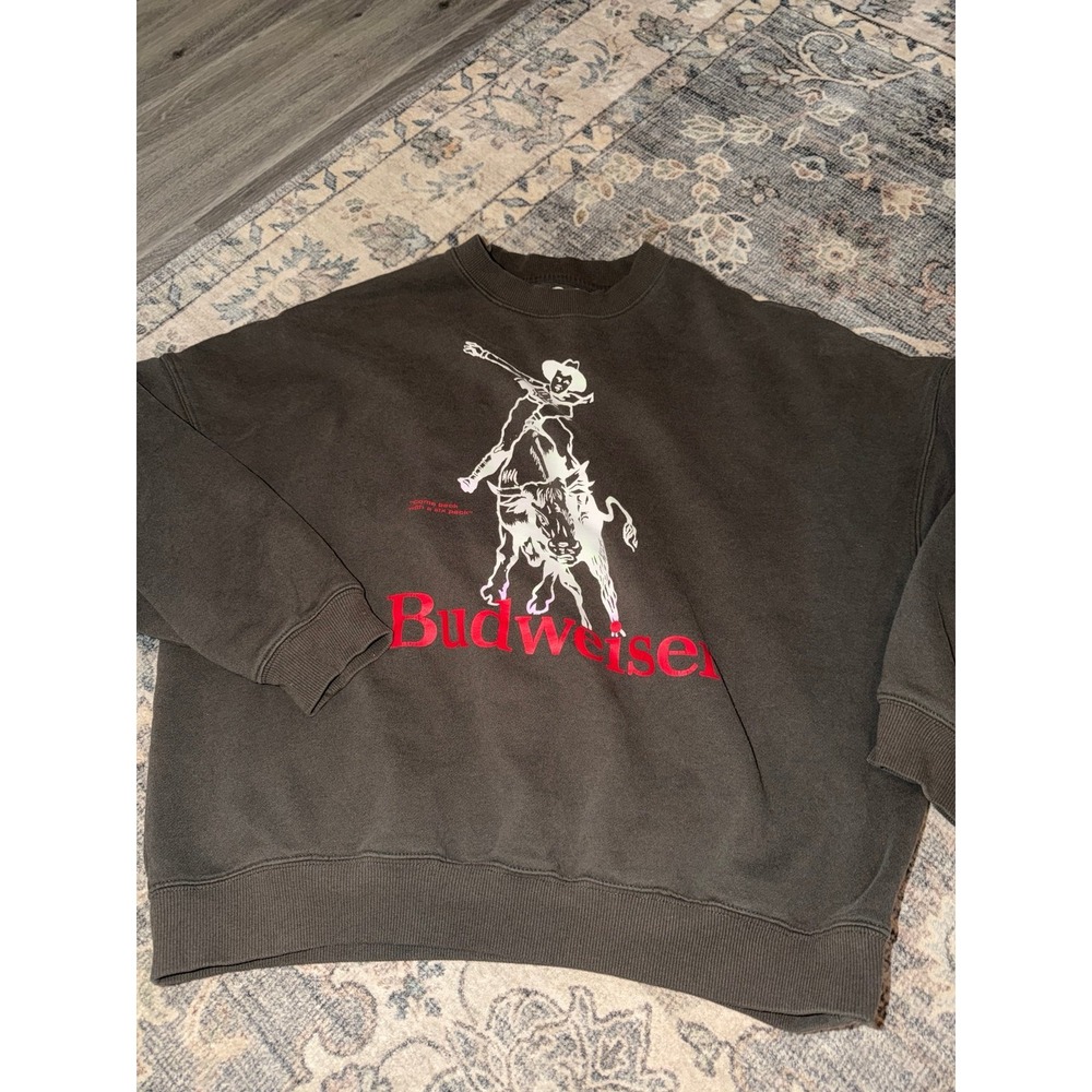 Pacsun Budweiser Cowboy Graphic Sweatshirt Pullover